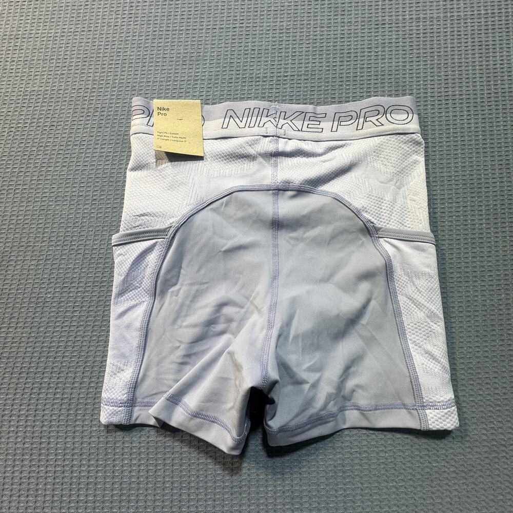Nike Pro Training Tight Fit High-Rise 3" Shorts Women's Sz XS Purple Brand‎ New - Picture 8 of 8